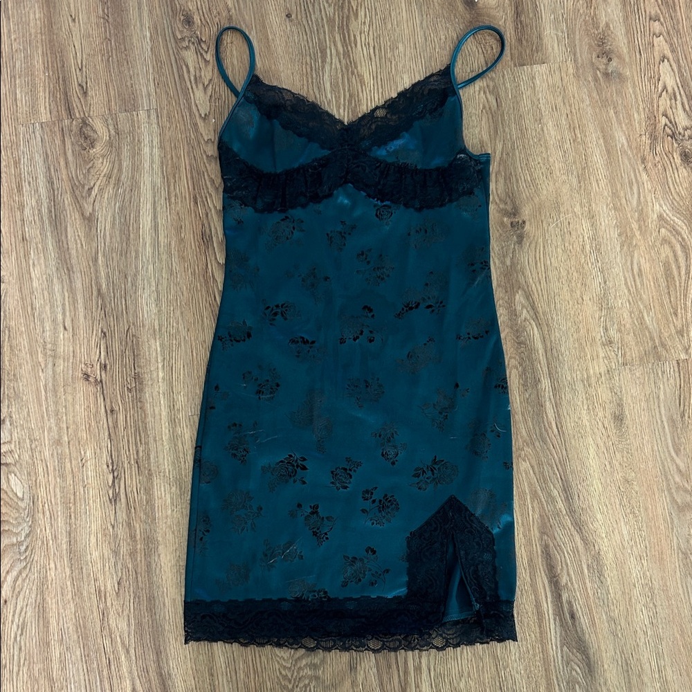 Mini Dress with Lace Detailing